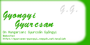gyongyi gyurcsan business card